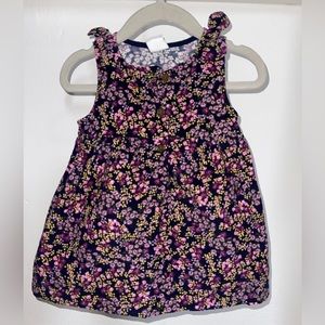 Black floral dress
